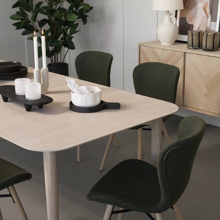 GOTLAND Spisebord 100x220 cm i Beige/natur