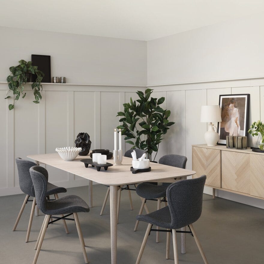ØLAND Skjenk 160x40 cm i Beige/natur