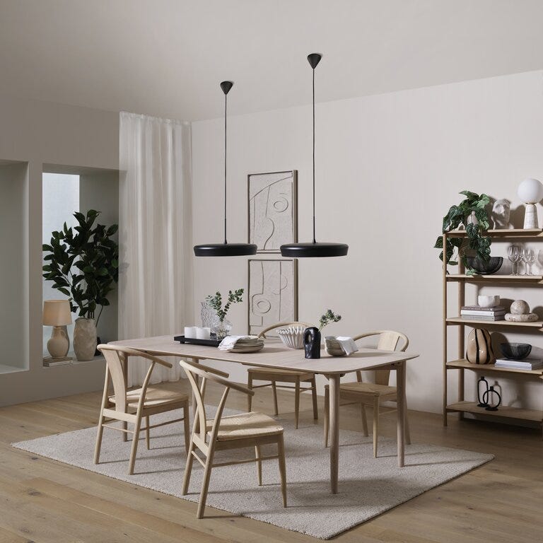 GOTLAND Spisebord 100x220 cm i Beige/natur