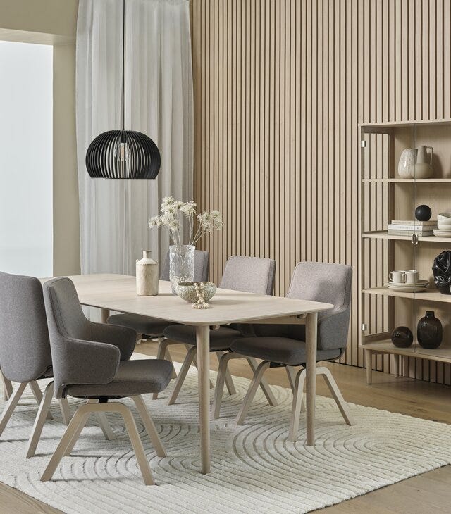 GOTLAND Spisebord 100x220 cm i Beige/natur