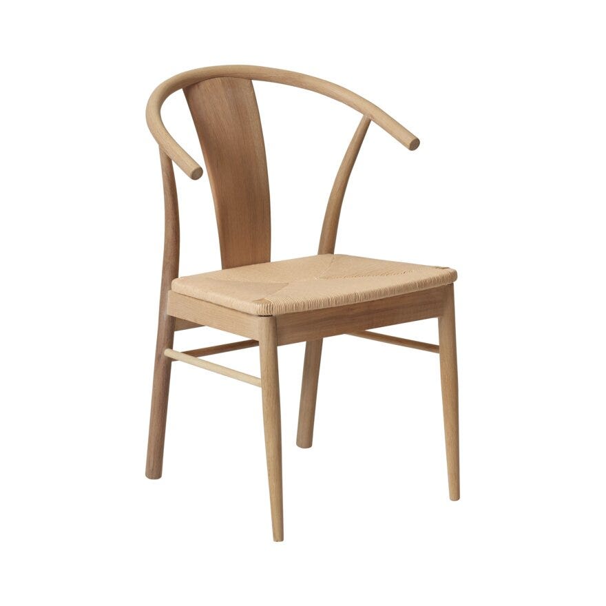 JANIK Spisestol i Beige/natur