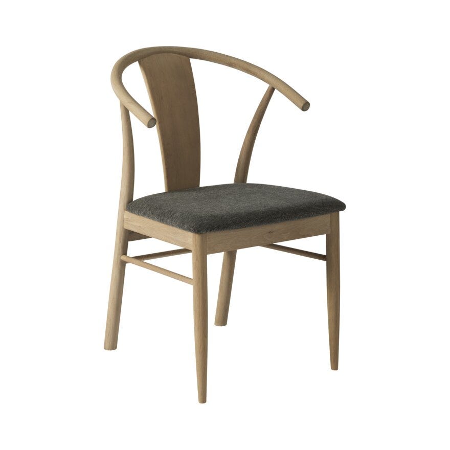 JANIK Spisestol i Beige/natur