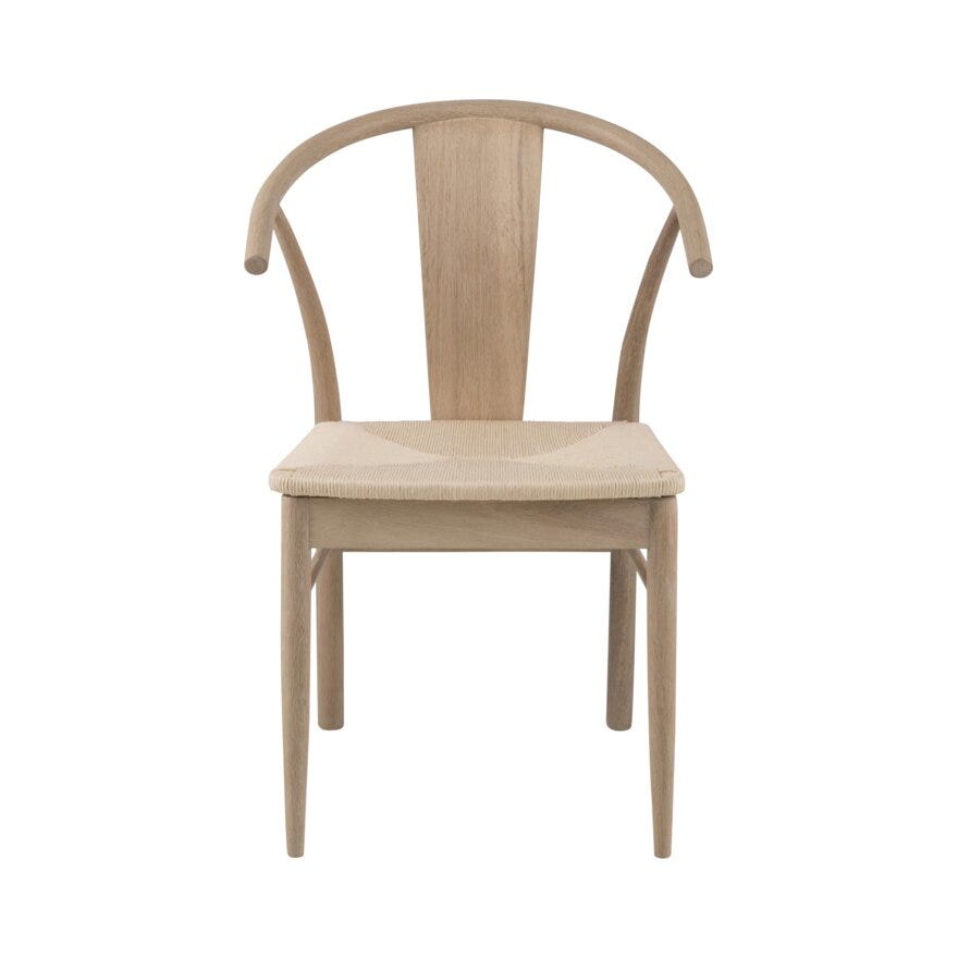 JANIK Spisestol i Beige/natur
