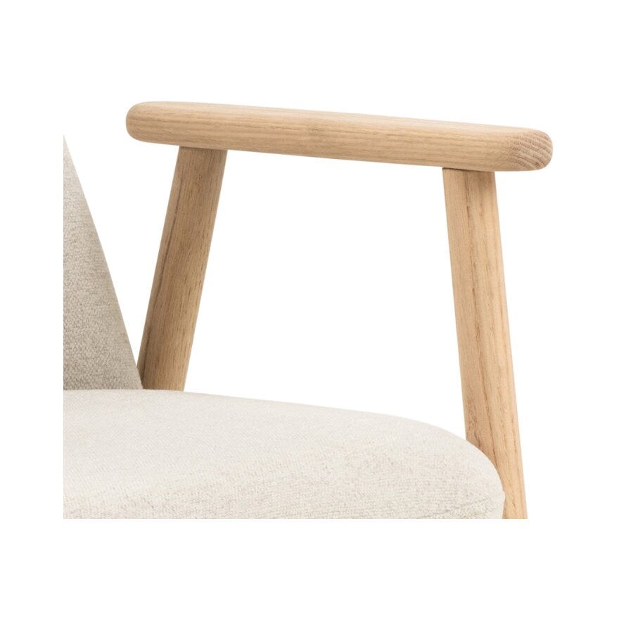 LEO Spisestol med armlene i Beige/natur
