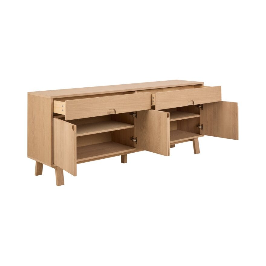 LUKAS Skjenk 180x40 cm i Beige/natur