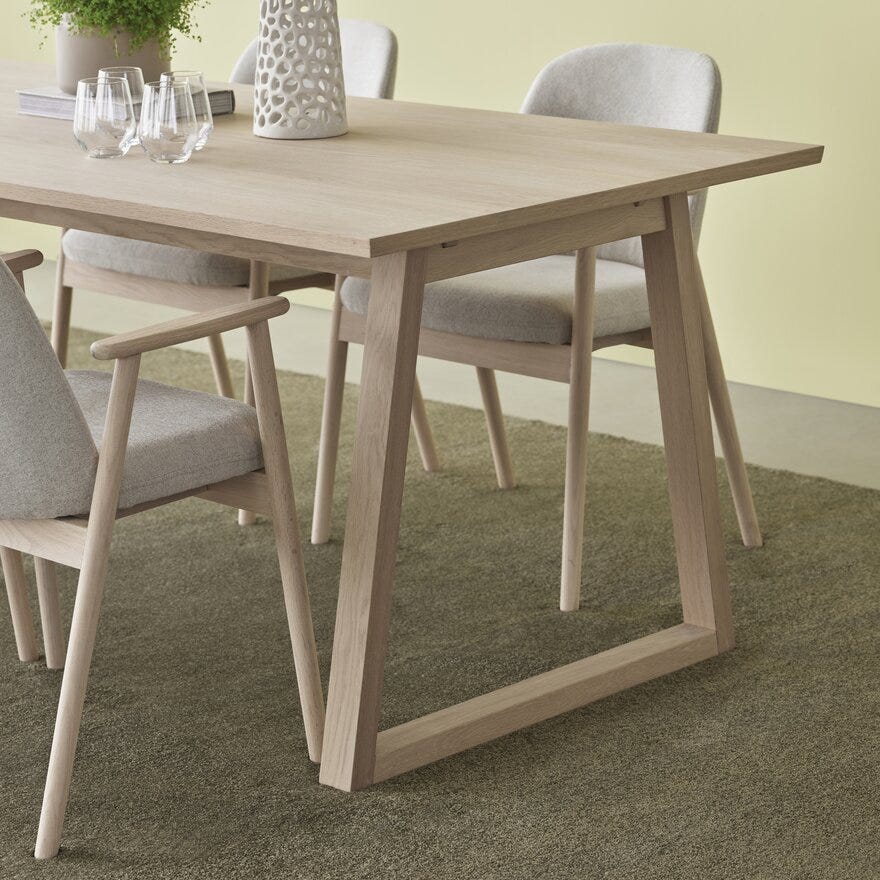 LUKAS Spisebord 90x220 cm i Beige/natur