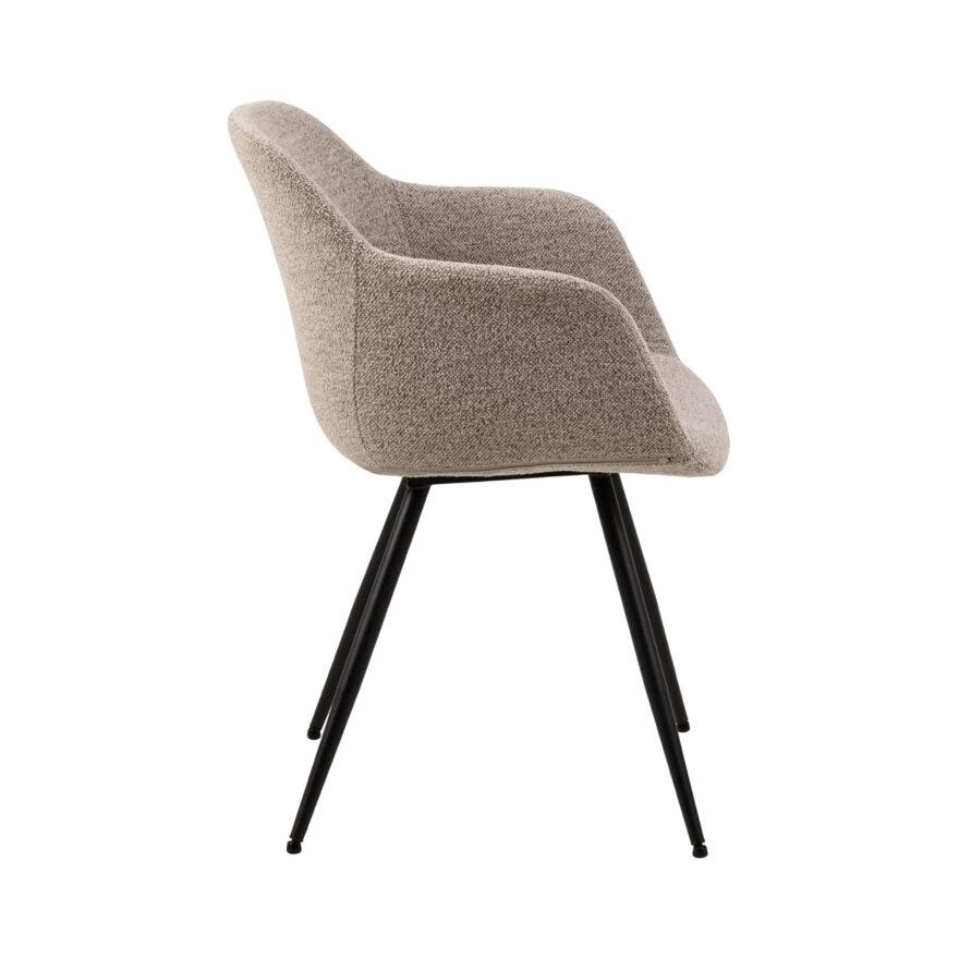 NOELLA Spisestol med armlene i Beige/natur