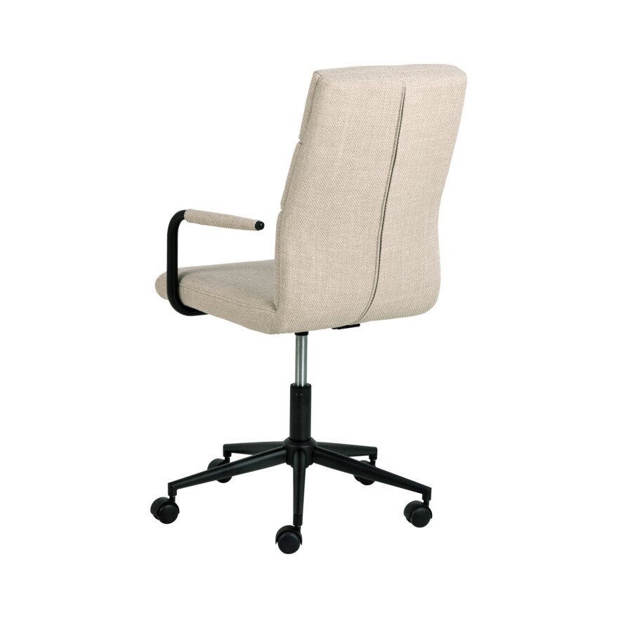 NOLAN Kontorstol med armlene i Beige/natur