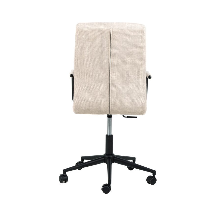 NOLAN Kontorstol med armlene i Beige/natur