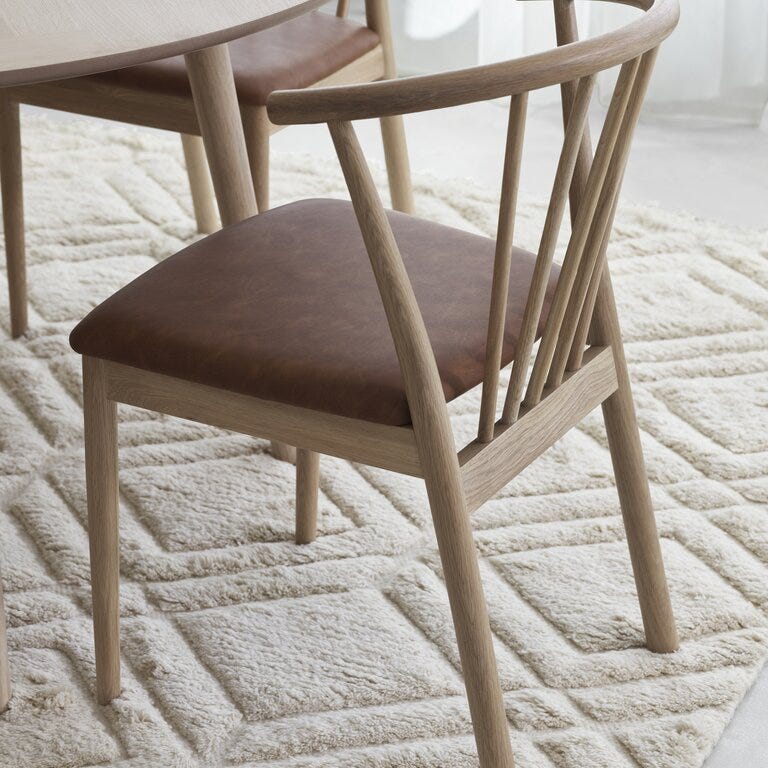 NONI Spisestol i Beige/natur