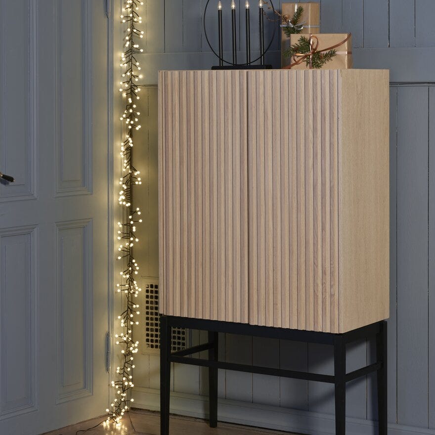 NORDICA Skap B:85 cm i Beige/natur