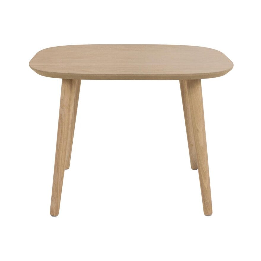 ROSLIN Ovalt sofabord 55x42.5 cm i Beige/natur