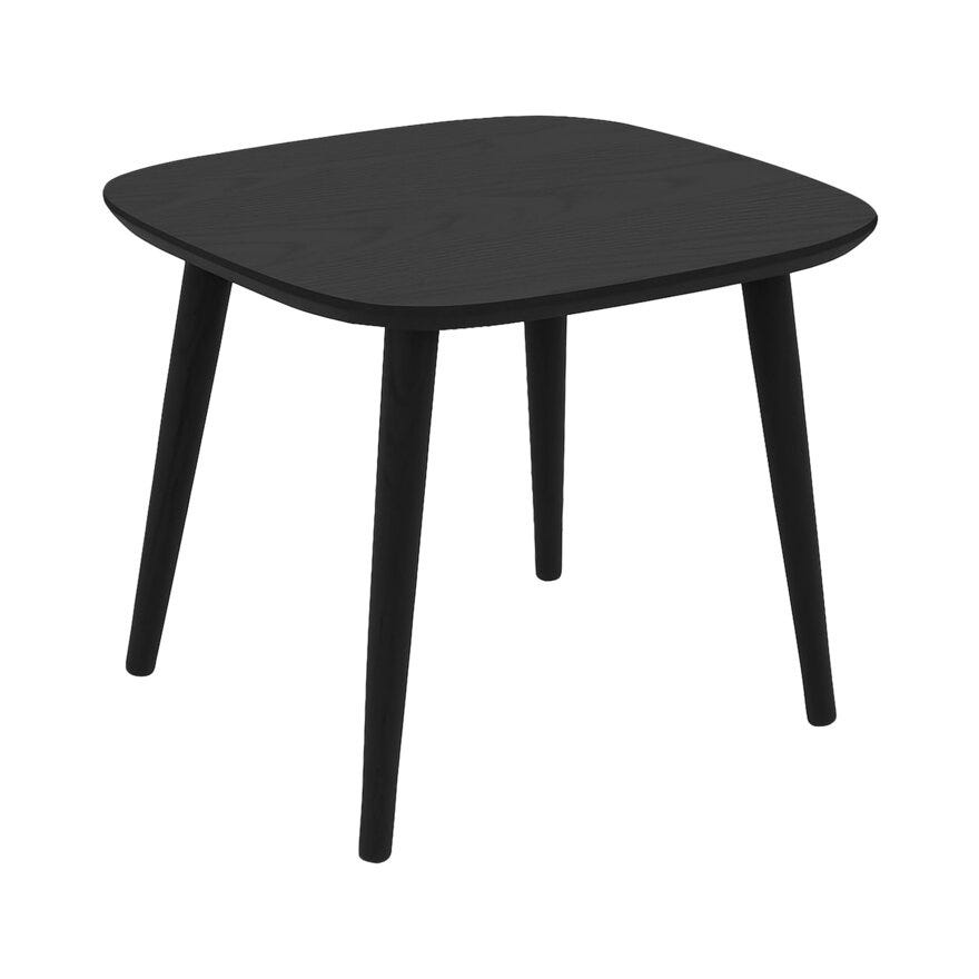 ROSLIN Ovalt sofabord 55x42.5 cm i Svart