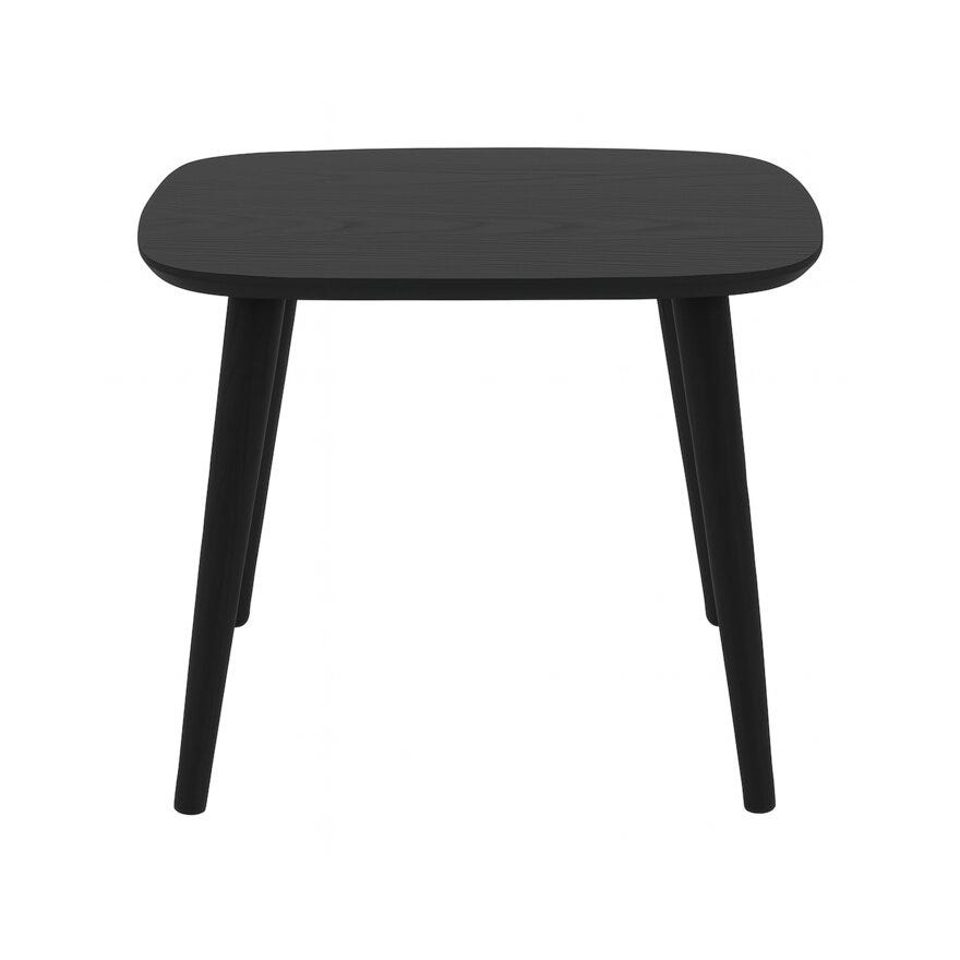 ROSLIN Ovalt sofabord 55x42.5 cm i Svart