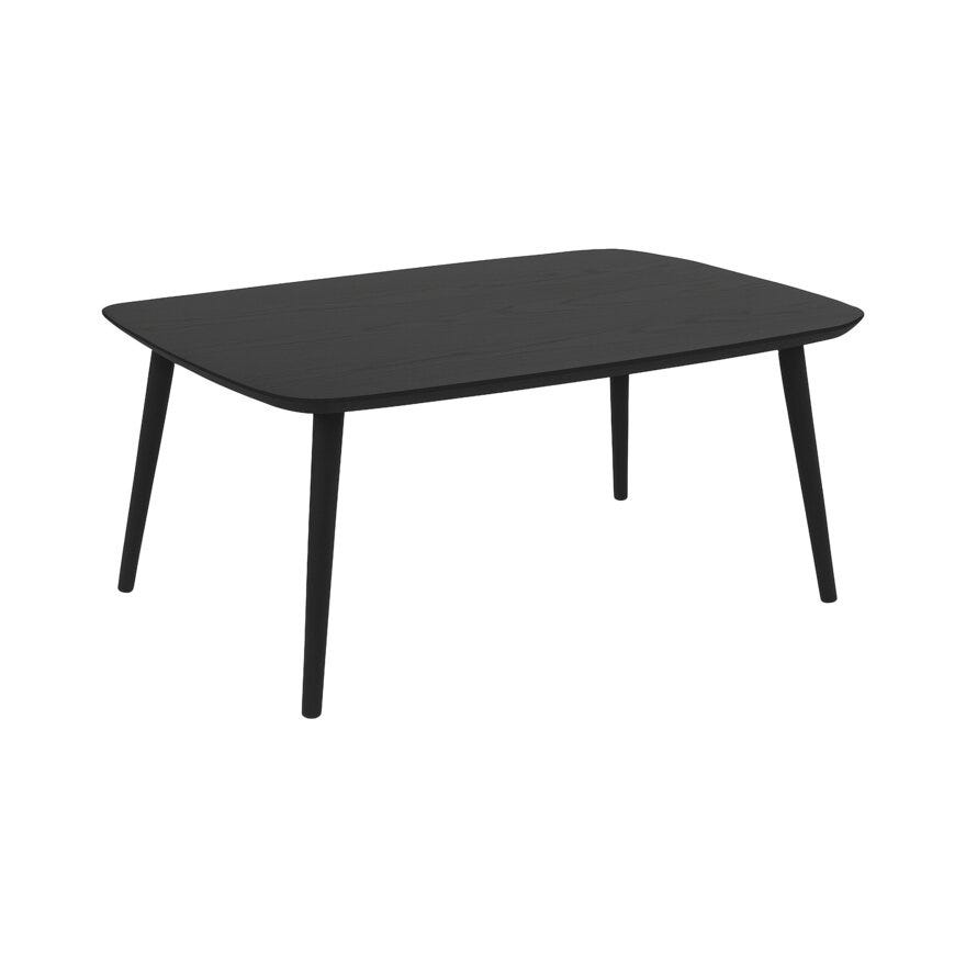 ROSLIN Ovalt sofabord 100x75 cm i Svart
