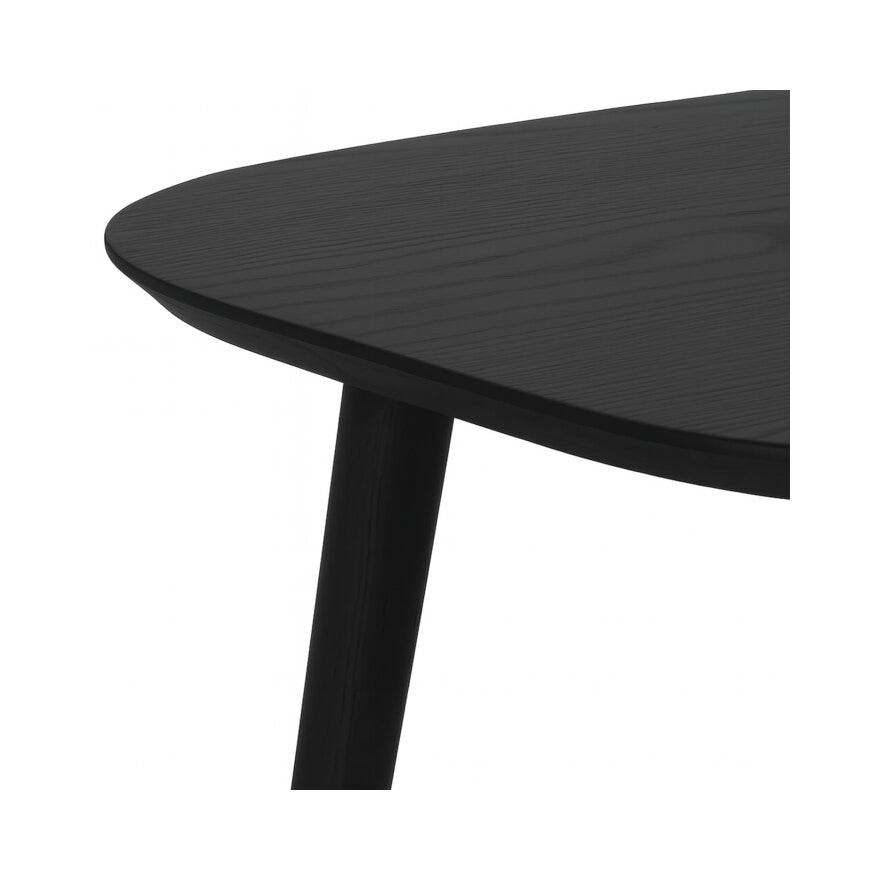 ROSLIN Ovalt sofabord 100x75 cm i Svart