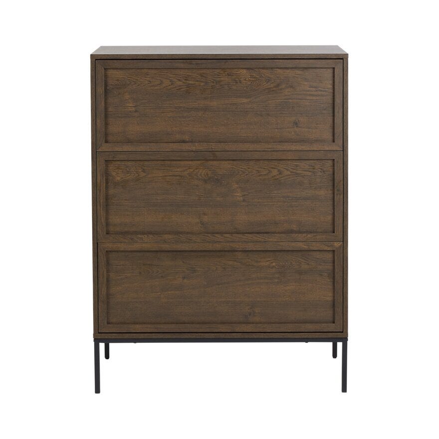 SANDNES Kommode 80x40 cm i Brun