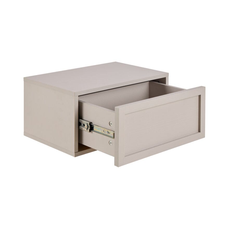 SANDNES Vegghengt nattbord 46x30 cm i Beige/natur