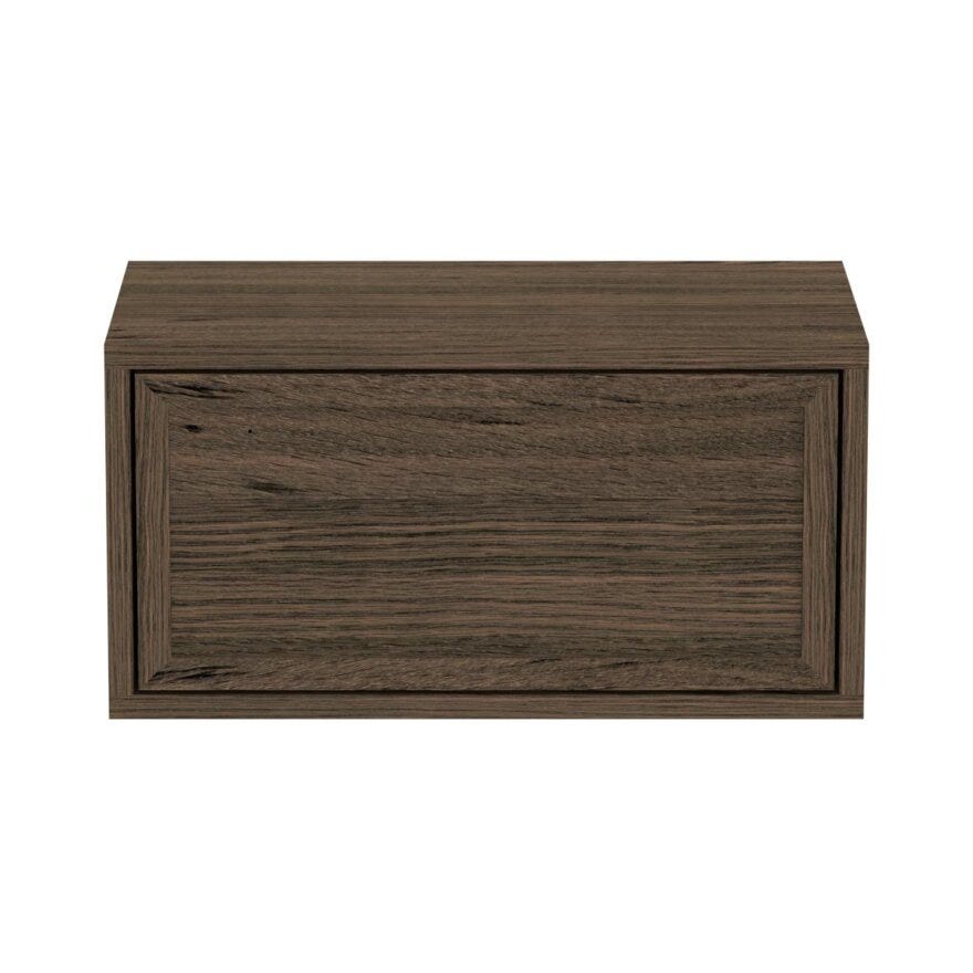 SANDNES Vegghengt nattbord 46x30 cm i Brun