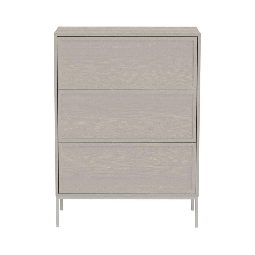 SANDNES Kommode 80x40 cm i Beige/natur