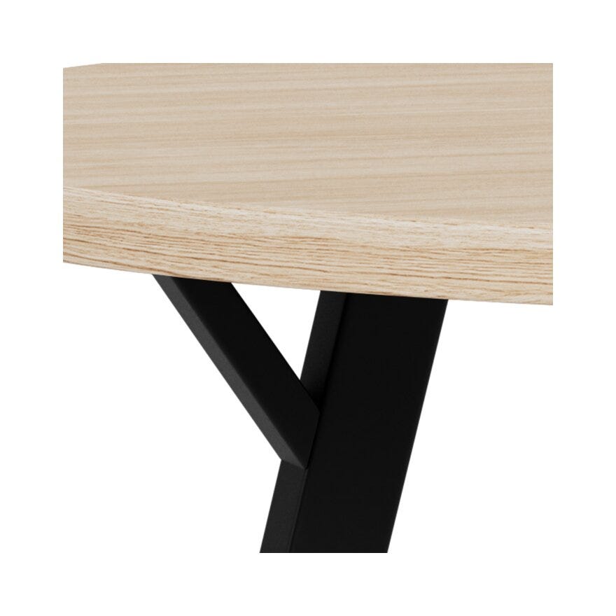 SMOKE Spisebord Ø105 cm i Beige/natur