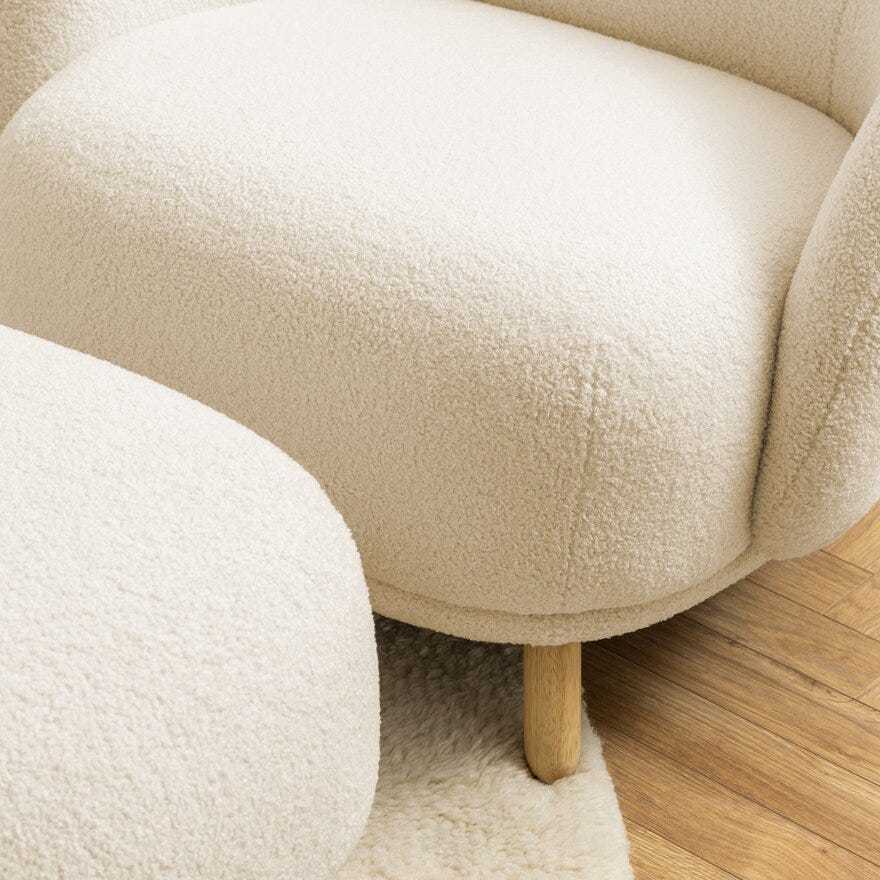 SPRINGVILLE Pall 63x57 cm i Beige/natur