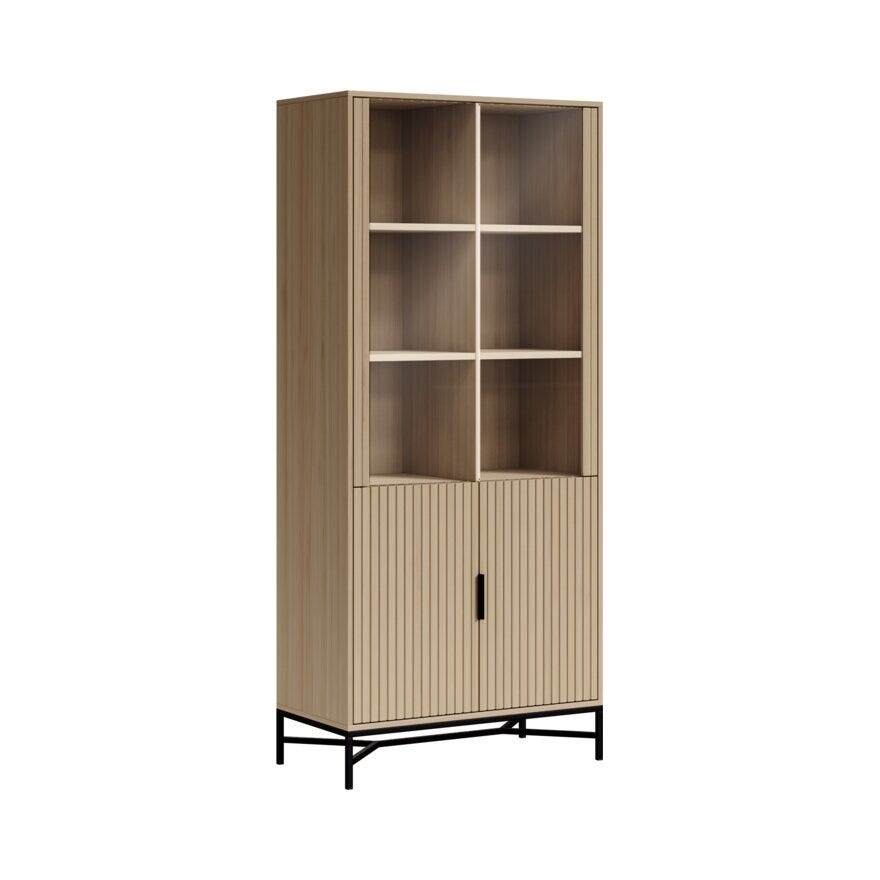 STRYN Vitrineskap 80x40 cm i Beige/natur