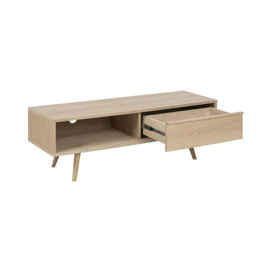 TRONDHEIM TV-benk B:120 cm i Hvit