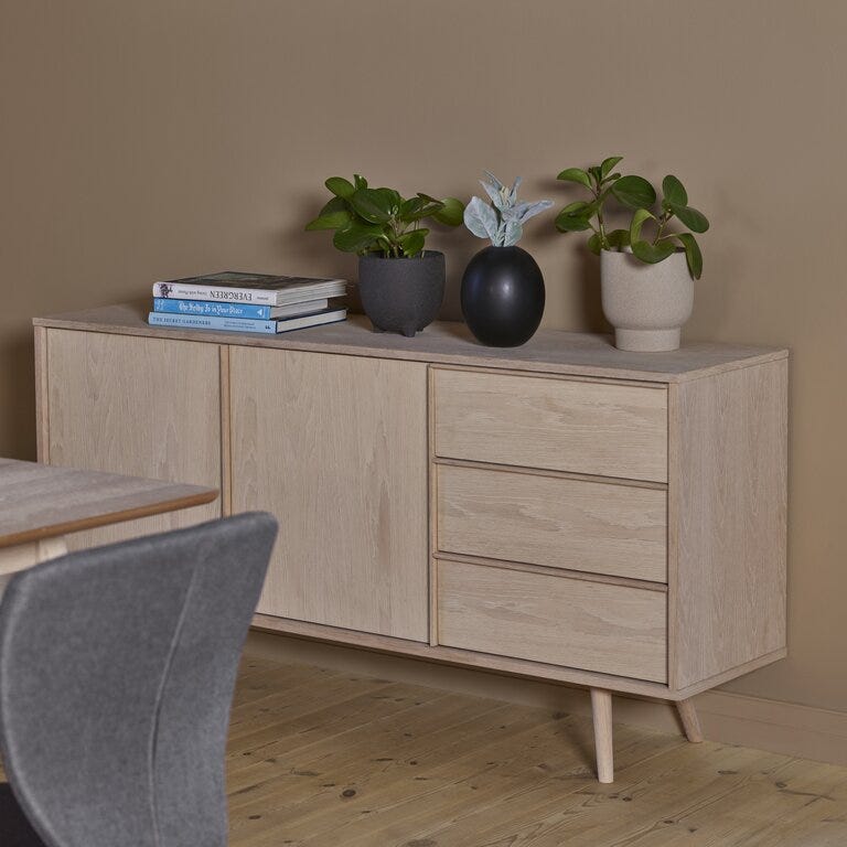 TRONDHEIM Skjenk B:150 cm i Beige/natur