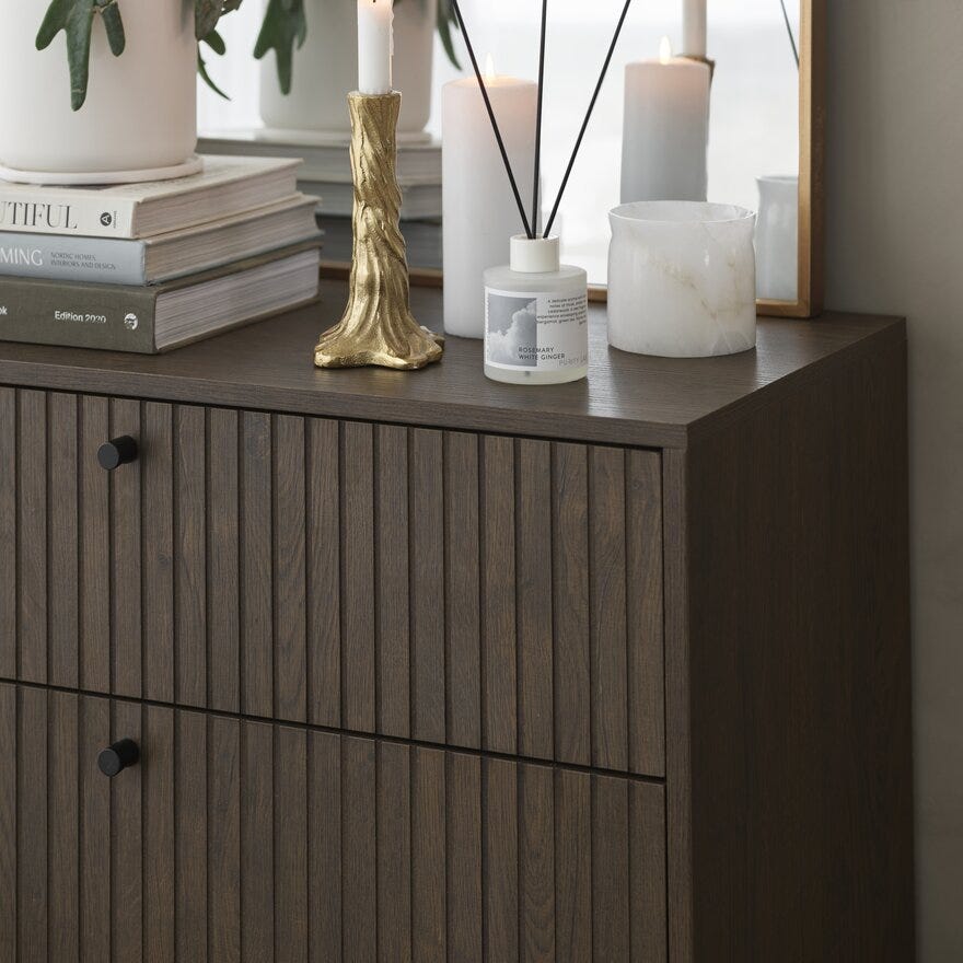 VINSTRA Kommode 81x40 cm i Brun
