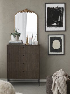VINSTRA Kommode 81x40 cm i Brun