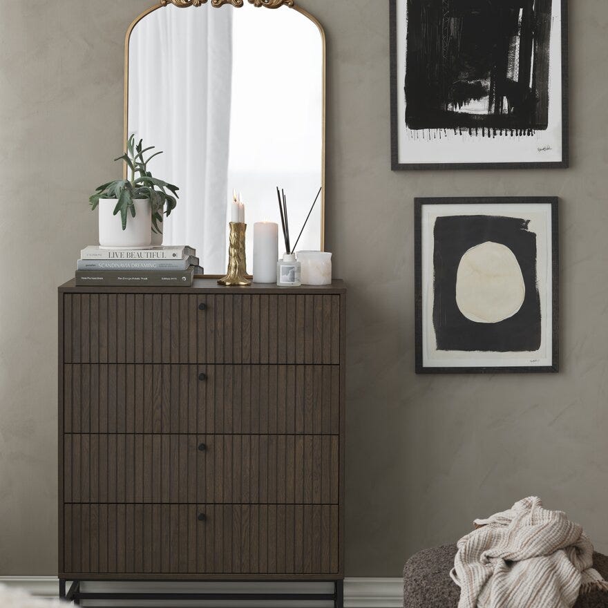 VINSTRA Kommode 81x40 cm i Brun