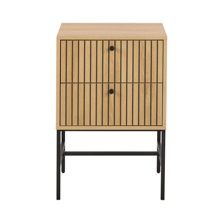 VINSTRA Nattbord 46x40 cm i Beige/natur