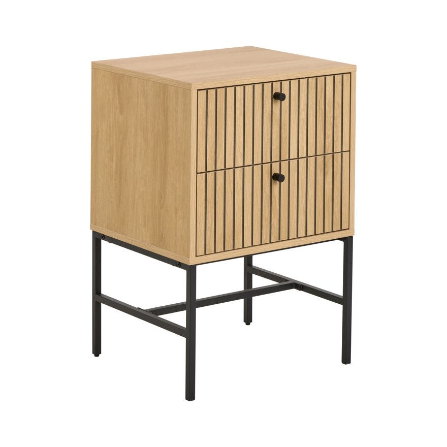 VINSTRA Nattbord 46x40 cm i Beige/natur