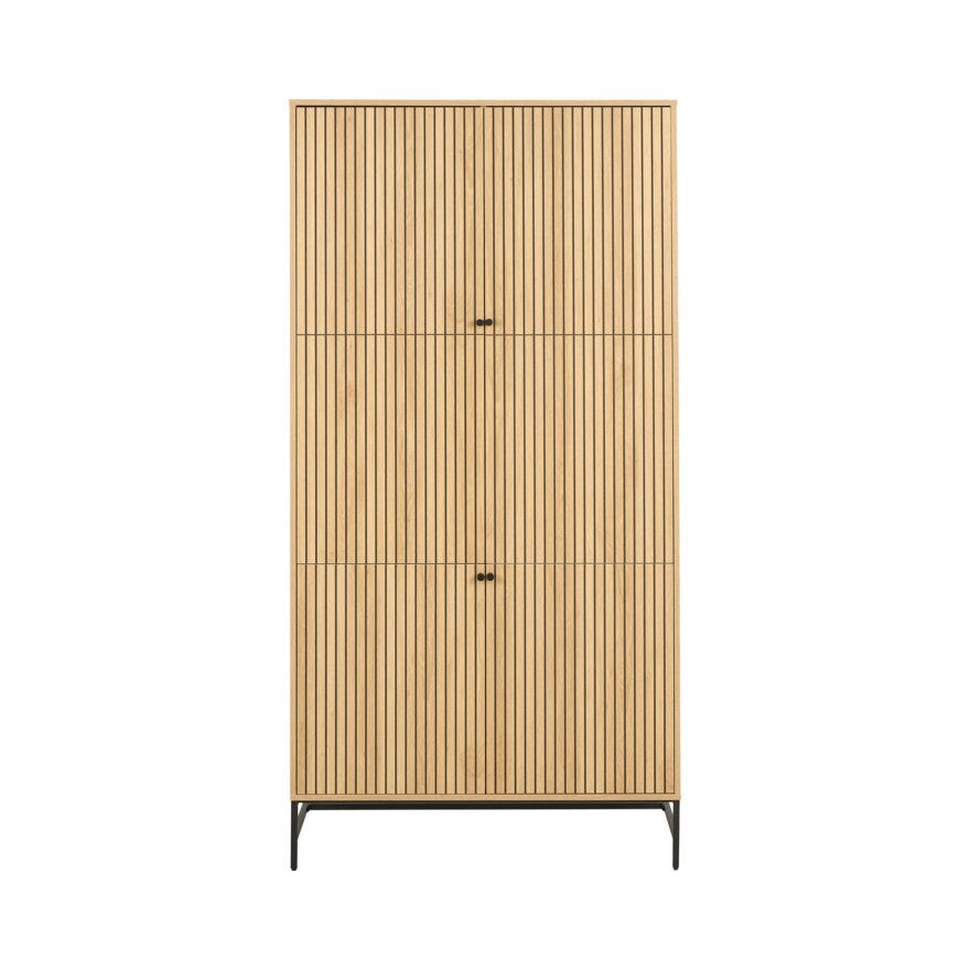 VINSTRA Garderobeskap 99x60 cm i Beige/natur