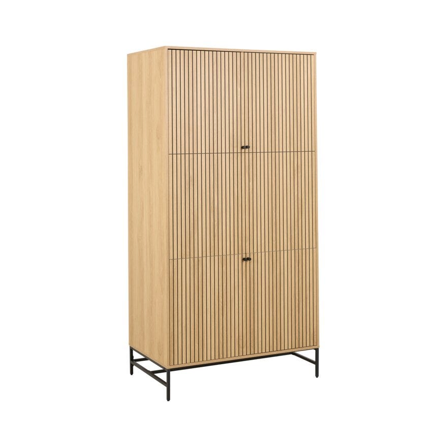 VINSTRA Garderobeskap 99x60 cm i Beige/natur