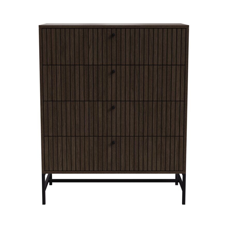 VINSTRA Kommode 81x40 cm i Brun
