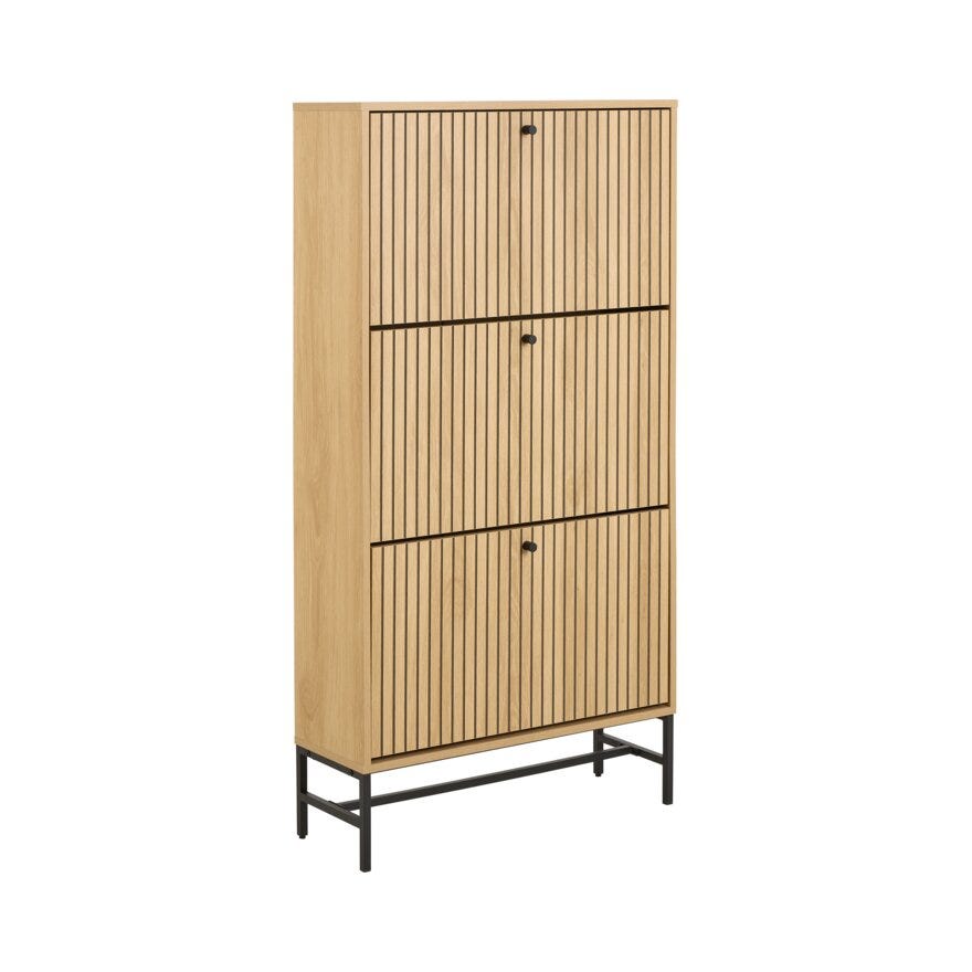 VINSTRA Skoskap 71.6x25 cm i Beige/natur