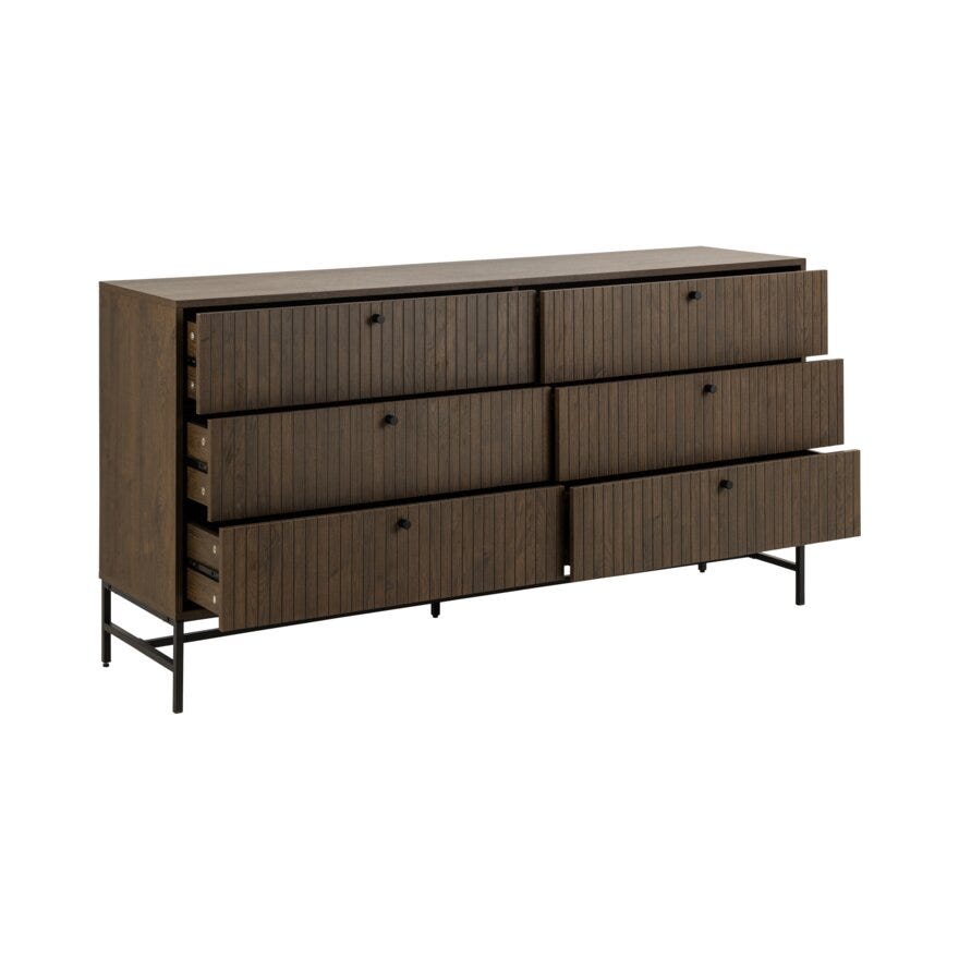 VINSTRA Kommode 158x40 cm i Brun