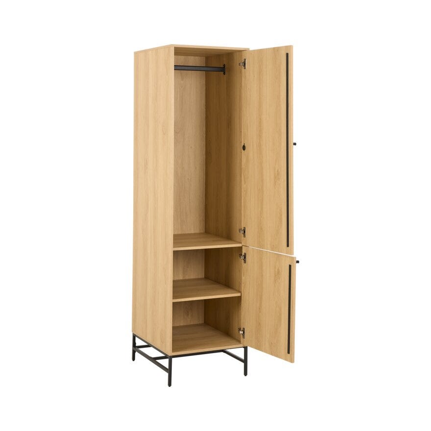 VINSTRA Garderobeskap 51x60 cm i Beige/natur