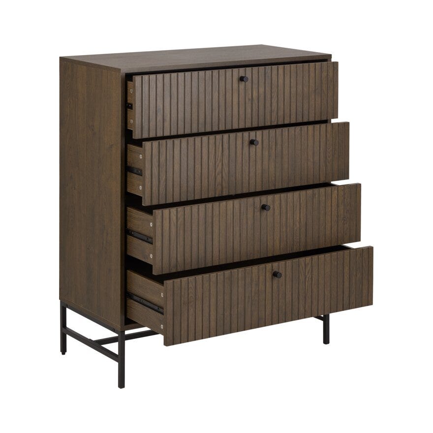 VINSTRA Kommode 81x40 cm i Brun