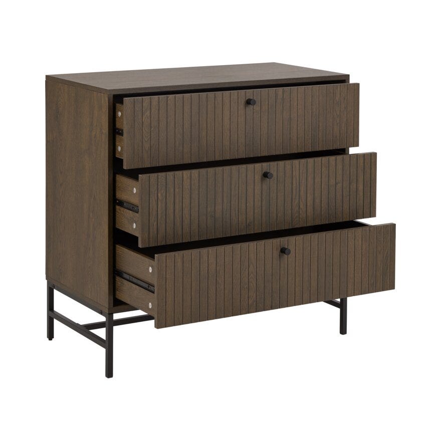 VINSTRA Kommode 81x40 cm i Brun