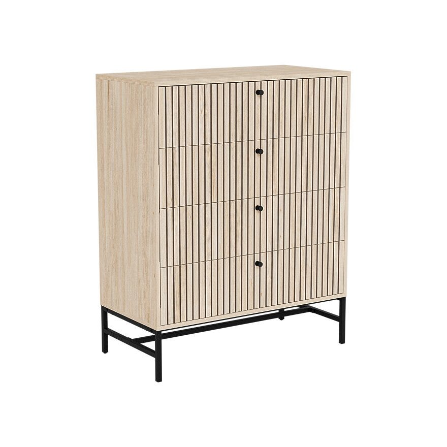 VINSTRA Kommode 81x40 cm i Beige/natur