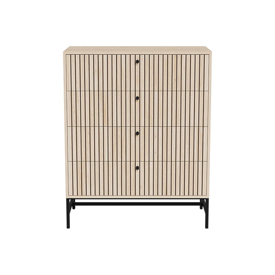 VINSTRA Kommode 81x40 cm i Beige/natur