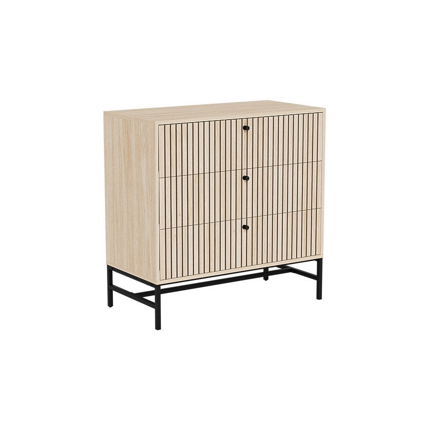 VINSTRA Kommode 81x40 cm i Beige/natur
