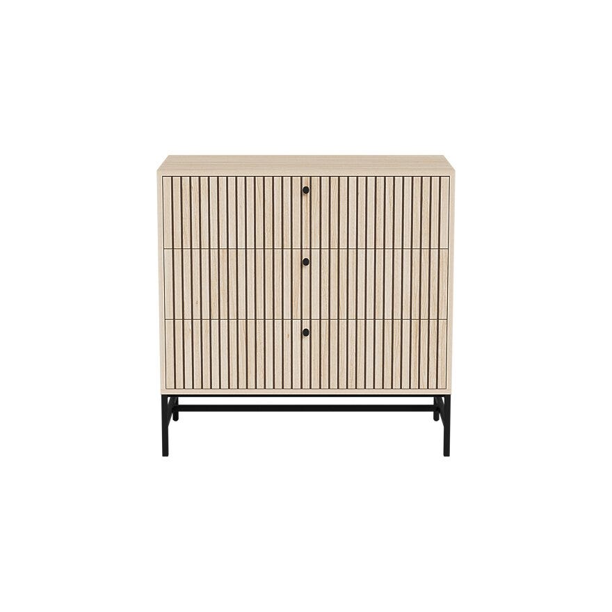 VINSTRA Kommode 81x40 cm i Beige/natur