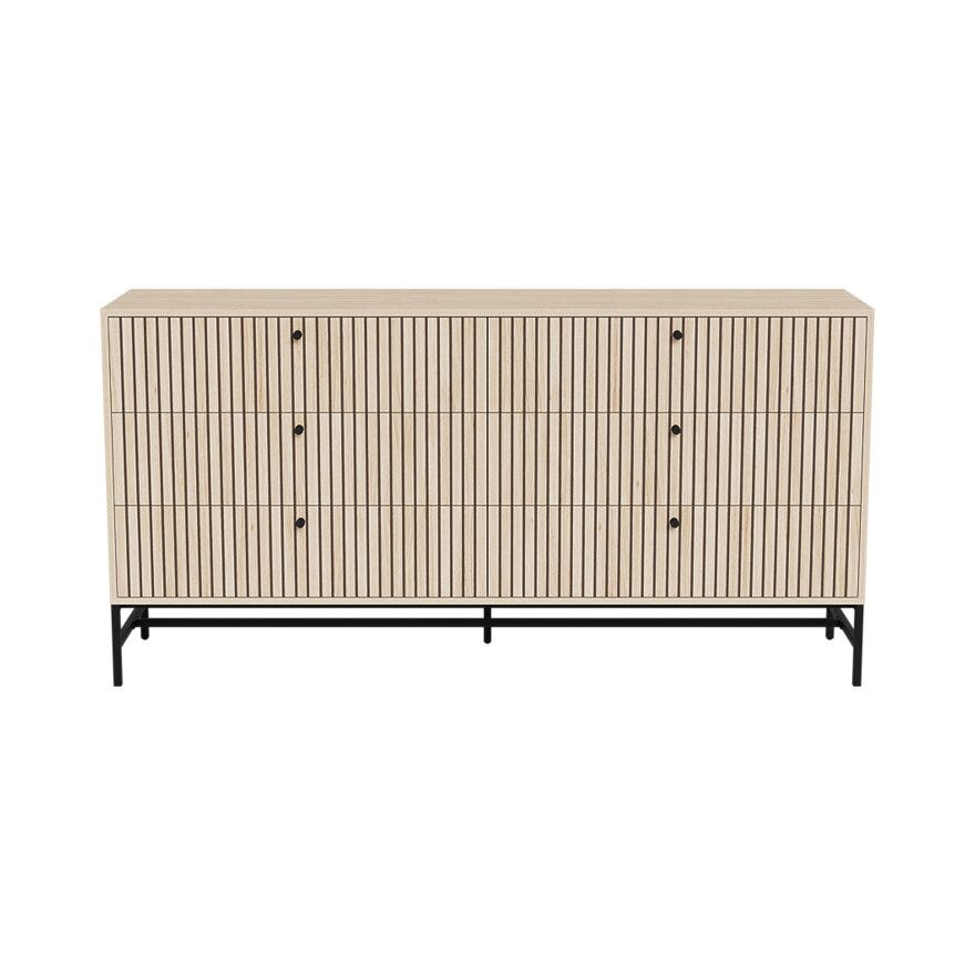 VINSTRA Kommode 158x40 cm i Beige/natur