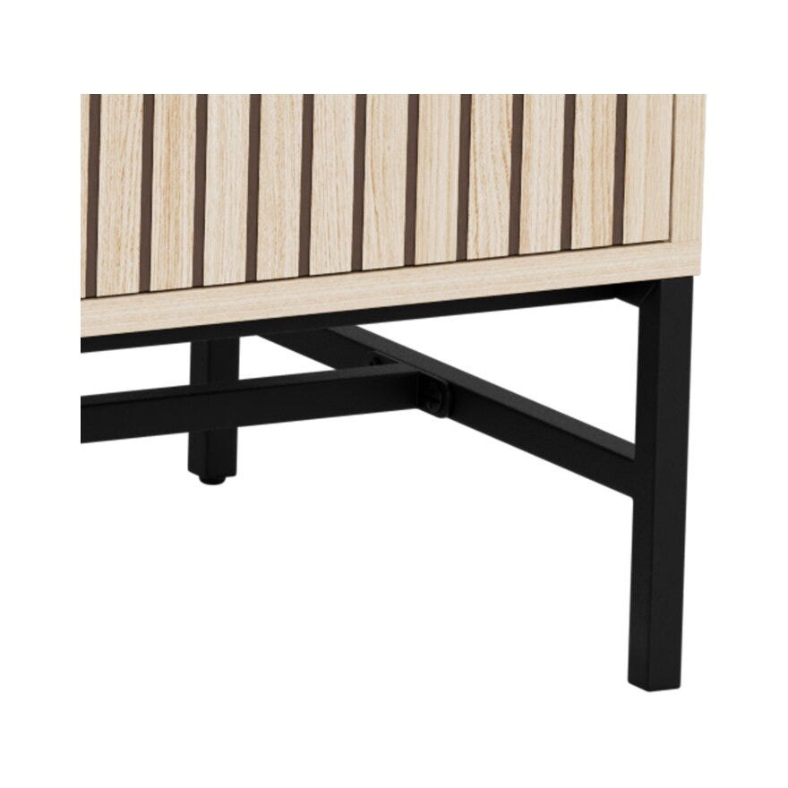 VINSTRA Kommode 158x40 cm i Beige/natur