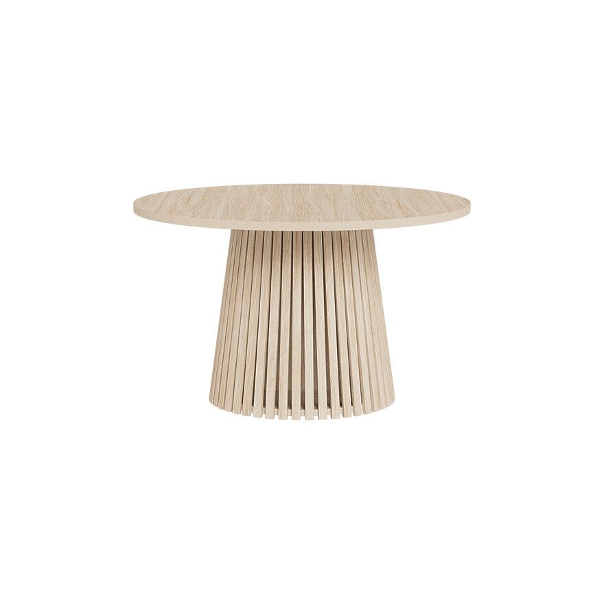 VINSTRA Rundt spisebord Ø120 cm i Beige/natur