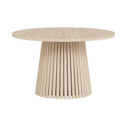 VINSTRA Rundt spisebord Ø120 cm i Beige/natur